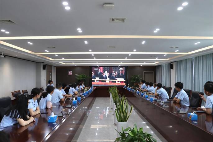 公司組織收看紀(jì)念中國(guó)人民抗日戰(zhàn)爭(zhēng)暨世界反法西斯戰(zhàn)爭(zhēng)勝利80周年大會(huì) 公司組織收看紀(jì)念中國(guó)人民抗日戰(zhàn)爭(zhēng)暨世界反法西斯戰(zhàn)爭(zhēng)勝利80周年大會(huì)